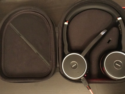 Headset and pouch.